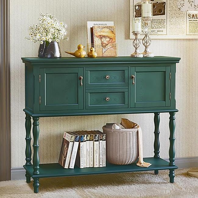 Taquillón verde de Amazon, 185 euros.