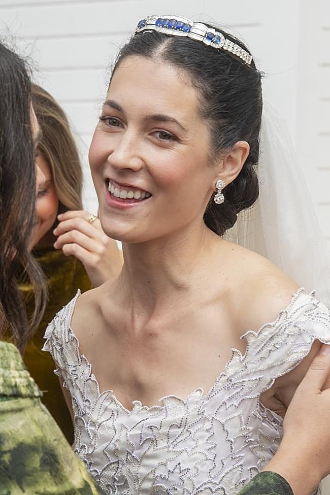 Carla Benjumea en su boda en Sevilla
