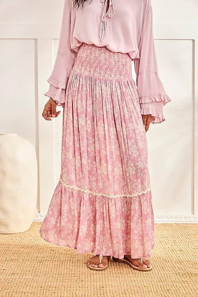 Falda larga flores (89€)