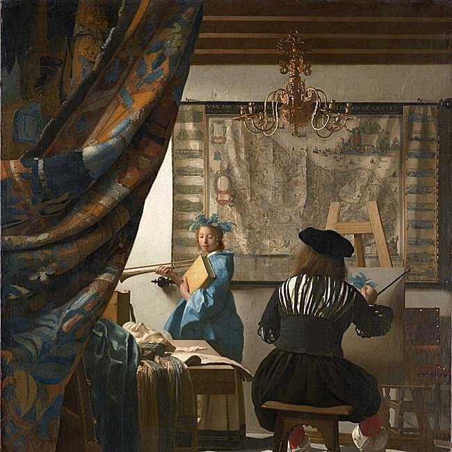 El arte de la pintura, Vermeer.