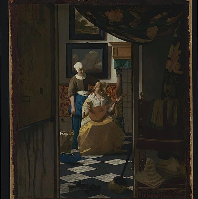 Carta de amor, Vermeer.