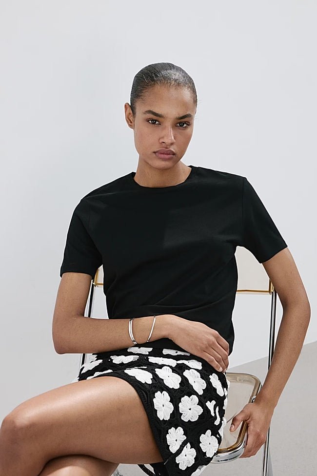 Falda de crochet de Mango (59,99 euros)