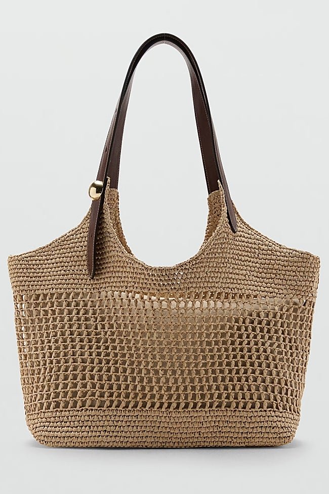 Bolso de rafia de Mango (39,99 euros)