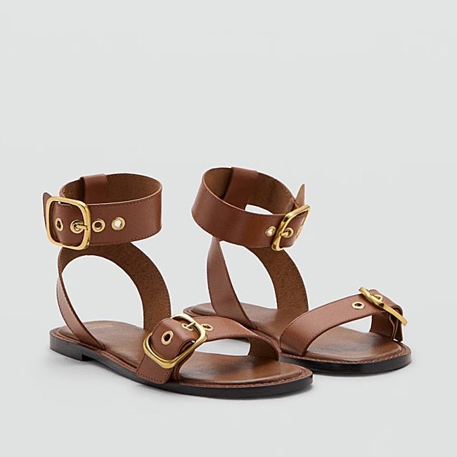 Sandalias planas de Mango (39,99 euros)
