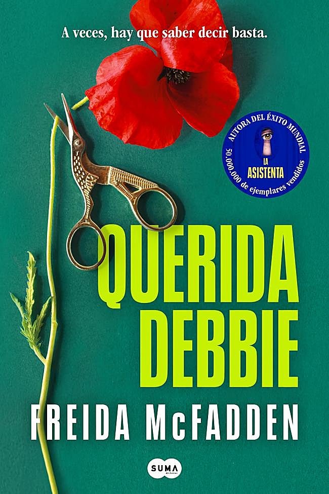 Portada del nuevo libro de Freida McFadden, Querida Debbie.
