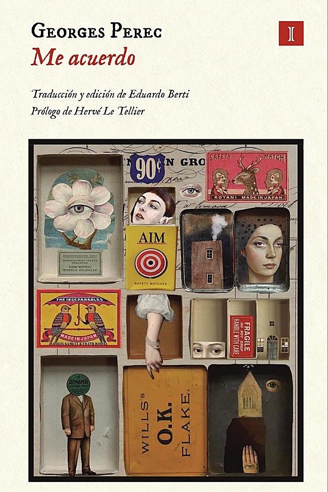 Portada de Me acuerdo, el libro de Georges Perec que llega a las librerías este mes.
