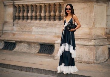 Cinco vestidos largos para usar en primavera con botas, sandalias y zapatillas