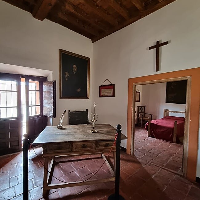 La celda del convento de Santo Domingo donde se hospedó Quevedo.