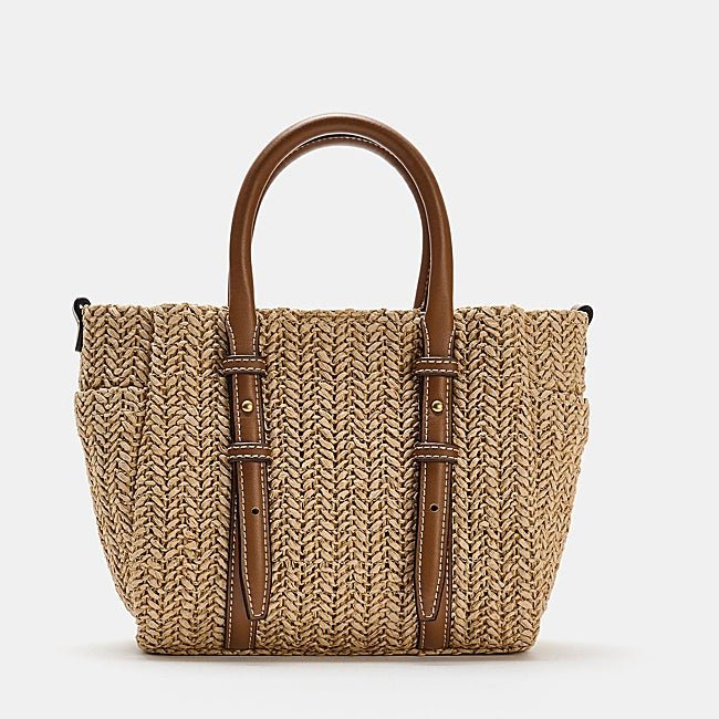 Bolso trenzado de Zara (25,99 euros)