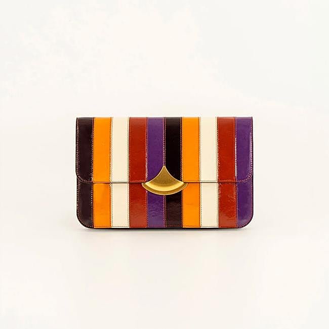 Bolso de mano con estampado de rayas de Sessùn.