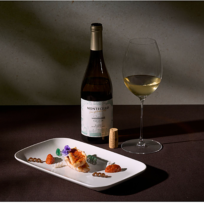 Salmonetes con fusili de salsas y escabeche de plancton