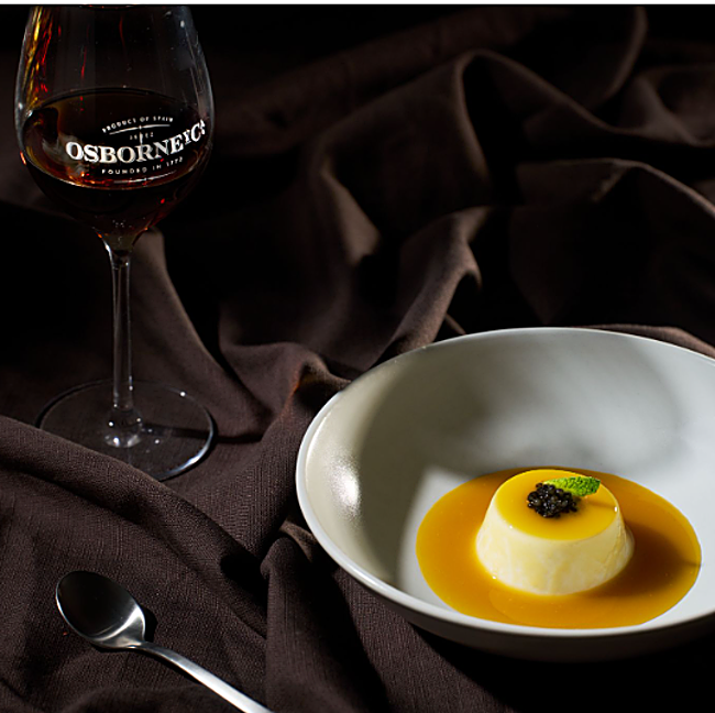 Pannacotta de melón y albaricoque
