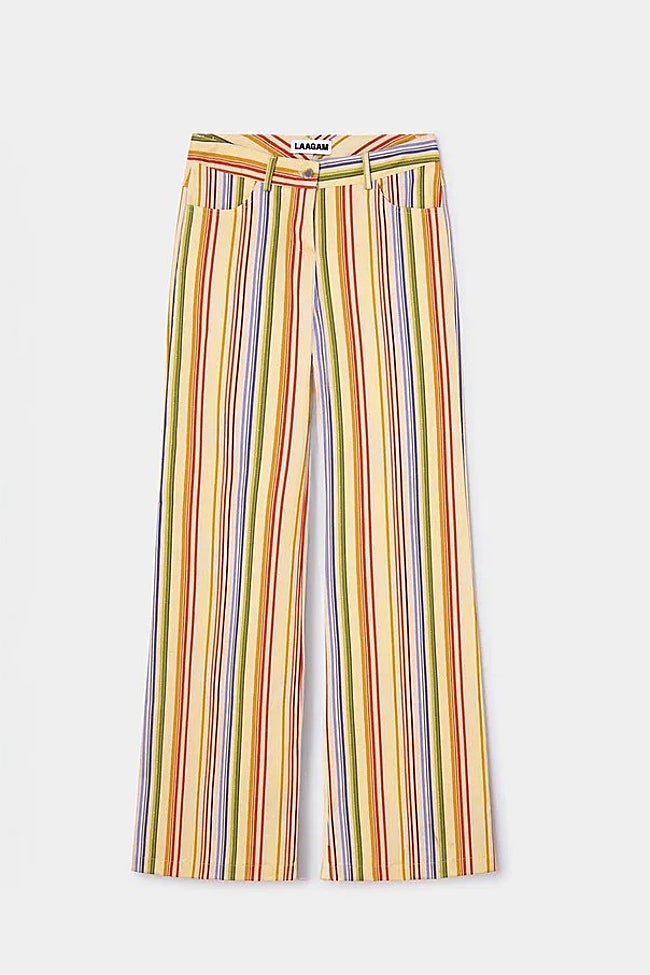 Pantalón con estampado de rayas de Laagam (79,95 euros)