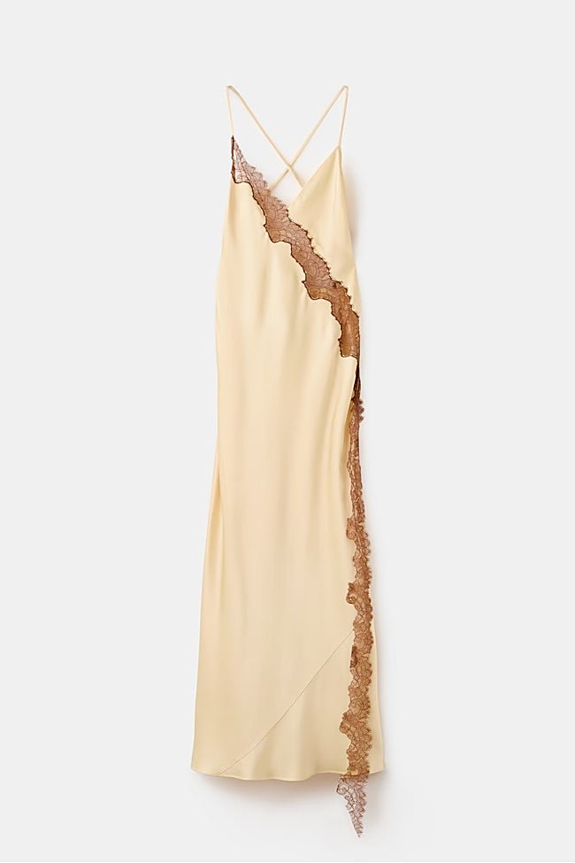 Vestido satinado de Mango (220 euros)