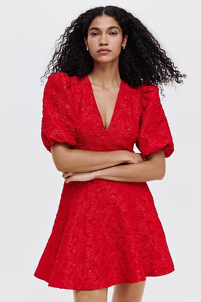 Vestido rojo de H&M (34,99 euros)