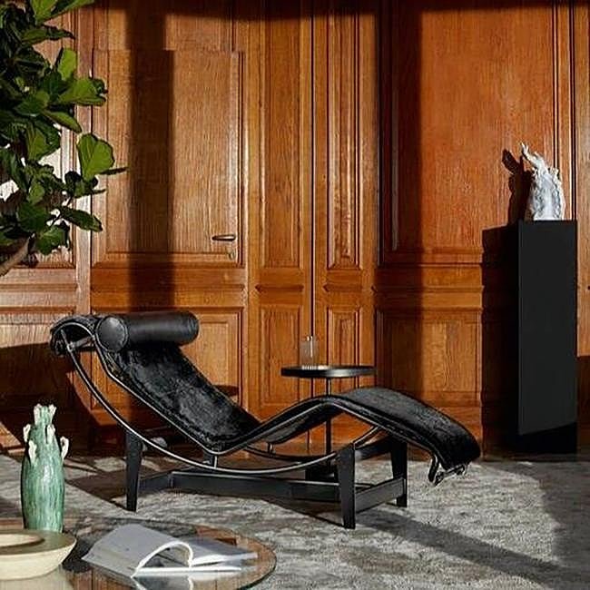 Chaiselongue de Le Corbusier, una pieza vintage de 1928. En dos años, las piezas originales podrían considerarse ya antigüedades.