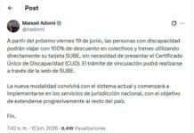 Con un mensaje de Adorni, el Gobierno reconoce beneficios para discapacitados