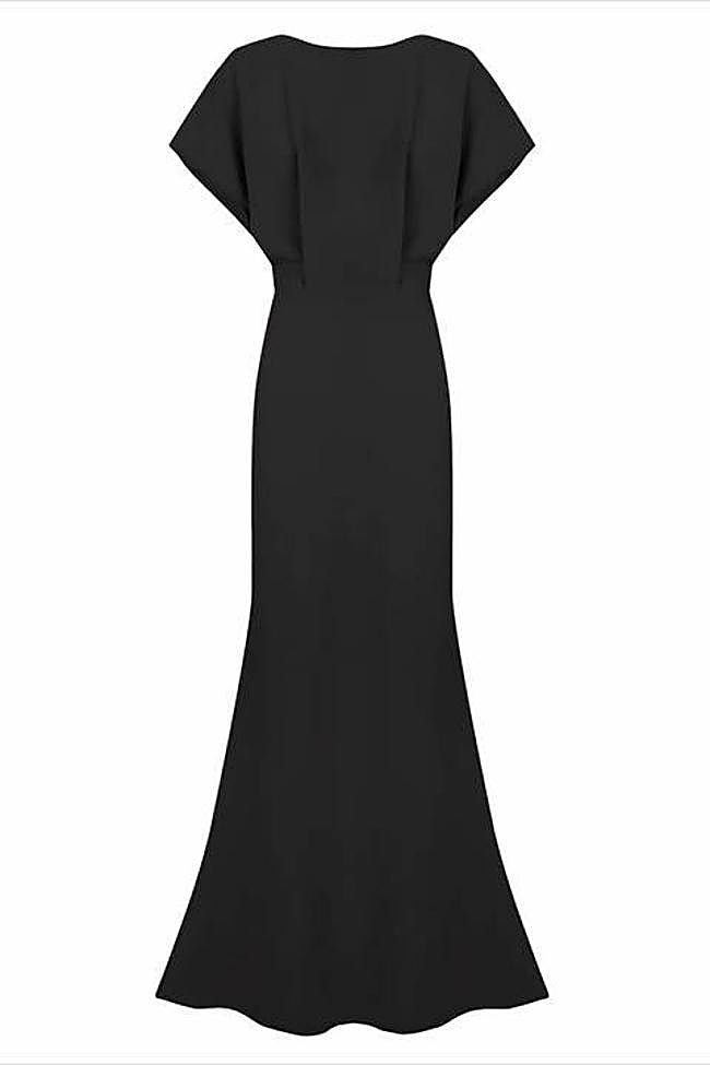 Vestido negro Ana de Boüret.