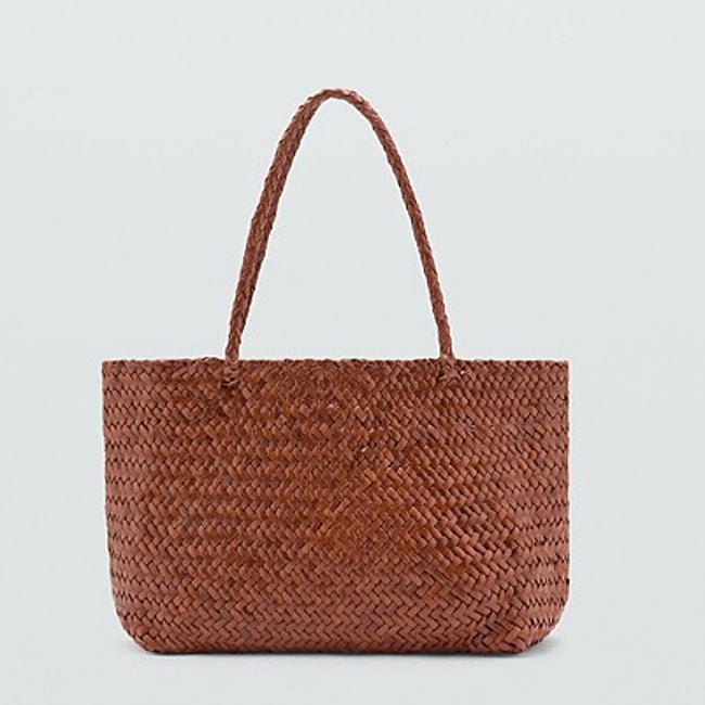 Bolso trenzado de Mango (99,99 euros)