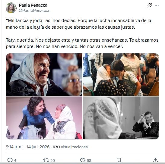 Despedida de Paula Penacca a Taty Almeida