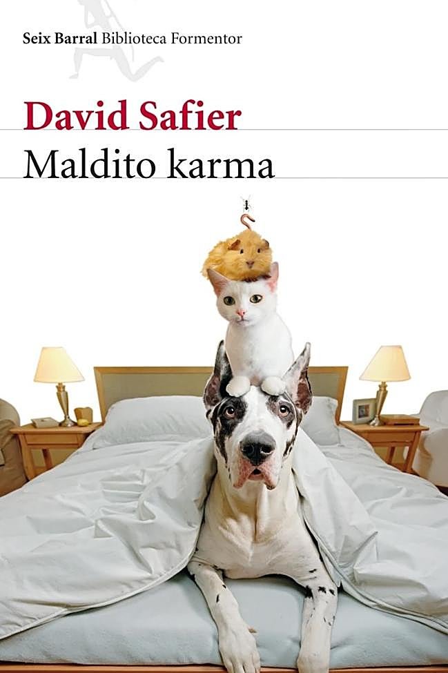 Portada de Maldito Karma, la divertida novela del autor alemán David Safier.