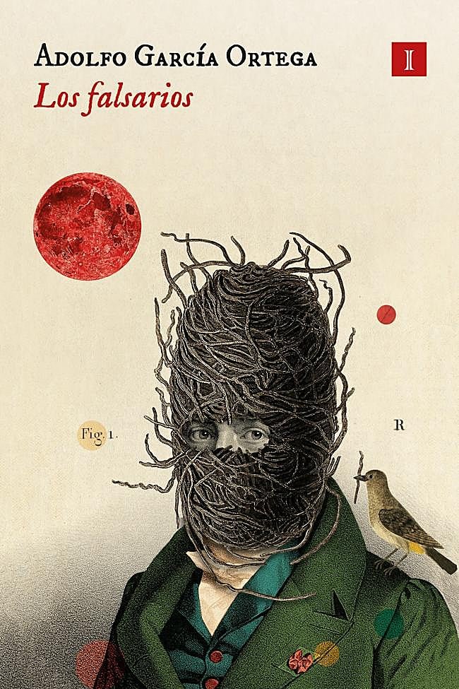 Portada de Los falsarios, la novela de Adolfo García Ortega.