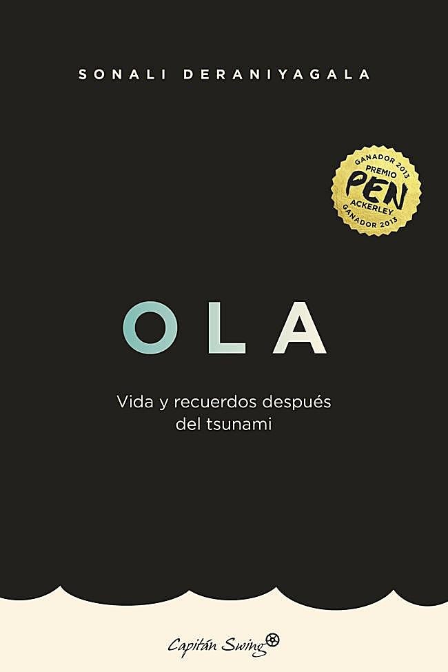 Portada de Ola, el libro de Sonali Deraniyagala sobre su experiencia en el tsunami del Pacífico en 2004.