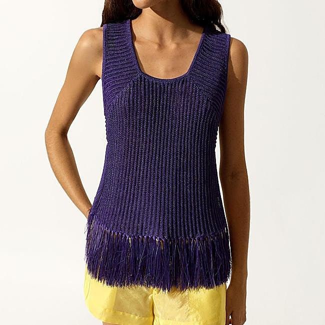 Top morado amatista de Parfois, 39,99 euros.