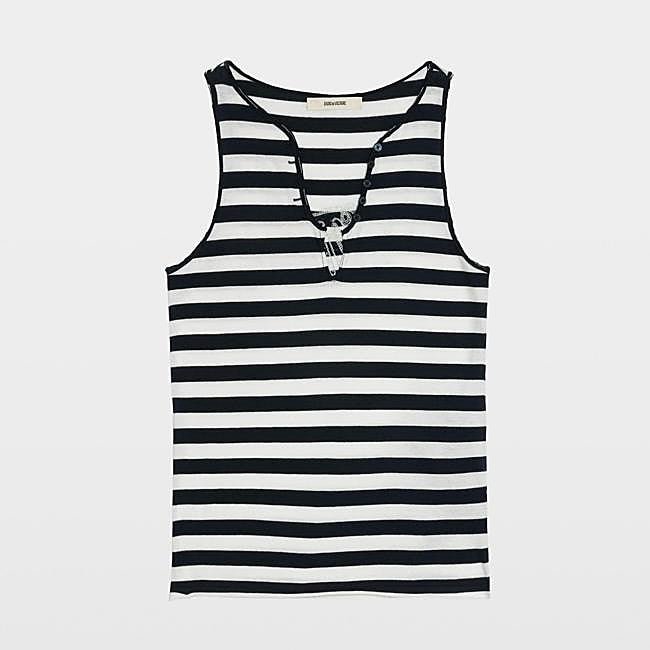Camiseta de rayas marineras de Zadig&Voltaire, 76 euros.