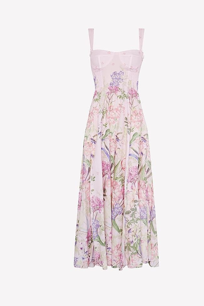 Vestido con estampado de flores de Charo Ruiz.