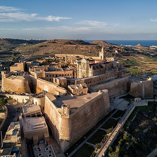La Ciudadela de Victoria, la capital de Gozo, una ciudad fortificada que incluye catedral.