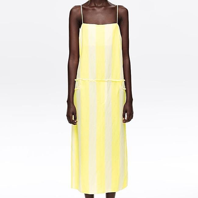 Vestido amarillo de Bimba y Lola, 132 euros.