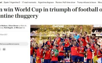 La prensa internacional celebró el título de España y cuestionó con dureza a la Argentina: «Fútbol 1, criminales 0»