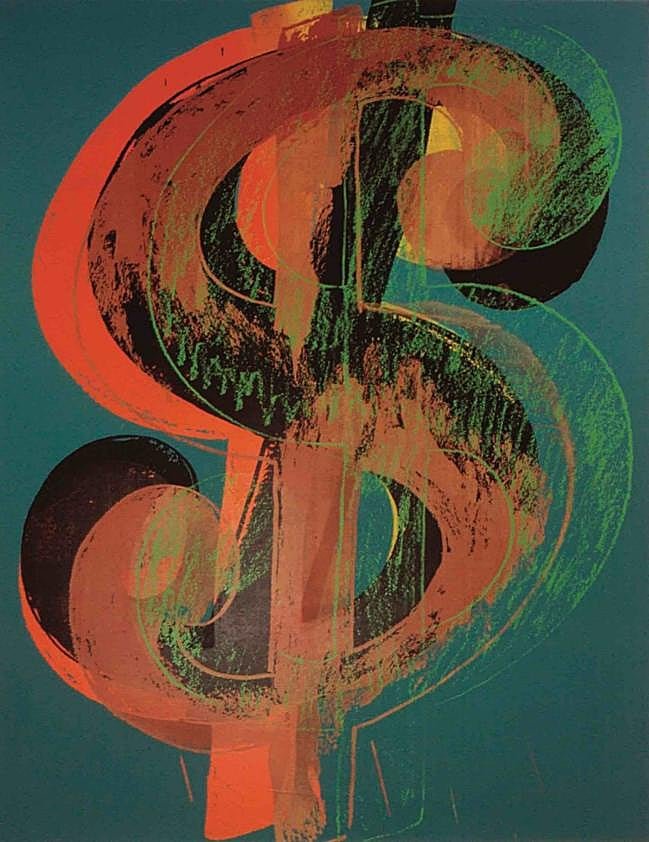 El Símbolo del dólar de Andy Warhol.