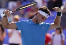 Tirante venció a Popyrin y avanzó a octavos en el Masters 1000 de Canadá