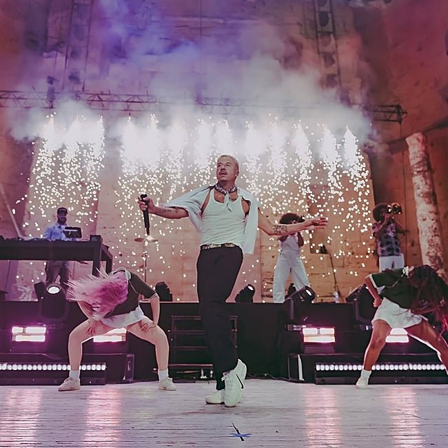 El rapero Macklemore durante un concierto en Francia.