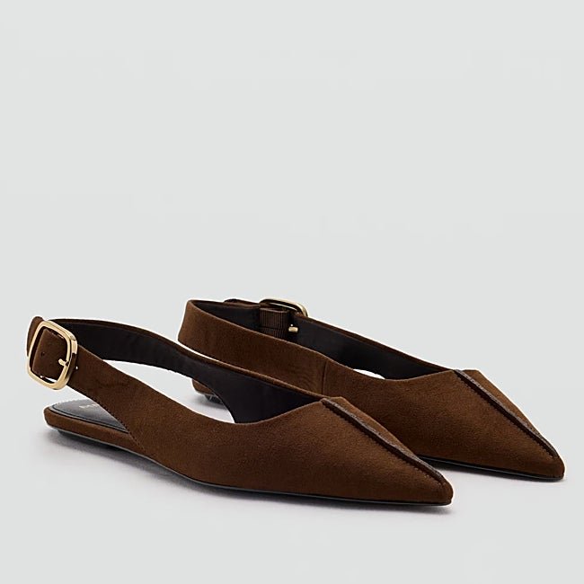 Zapatos marrones de Mango (39,99 euros)