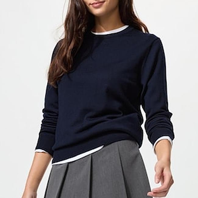 Jersey de lana merino de Uniqlo, 39,90 euros.