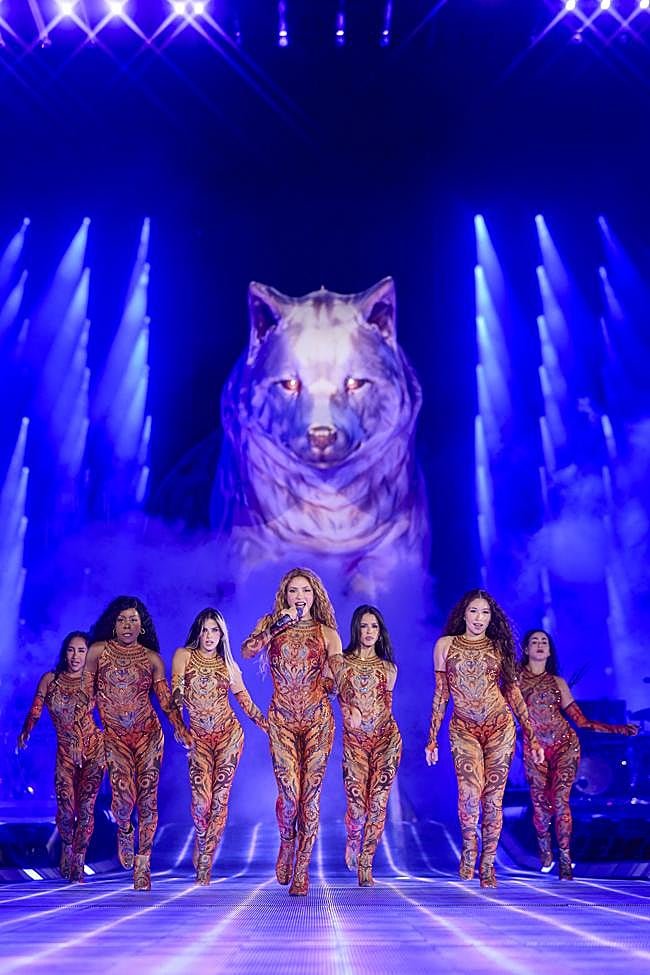 Shakira en un concierto en Madrid