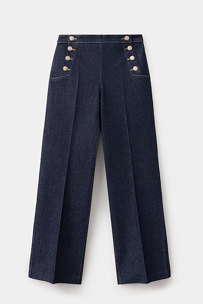 Jeans con botones de Mango (29,99 euros)