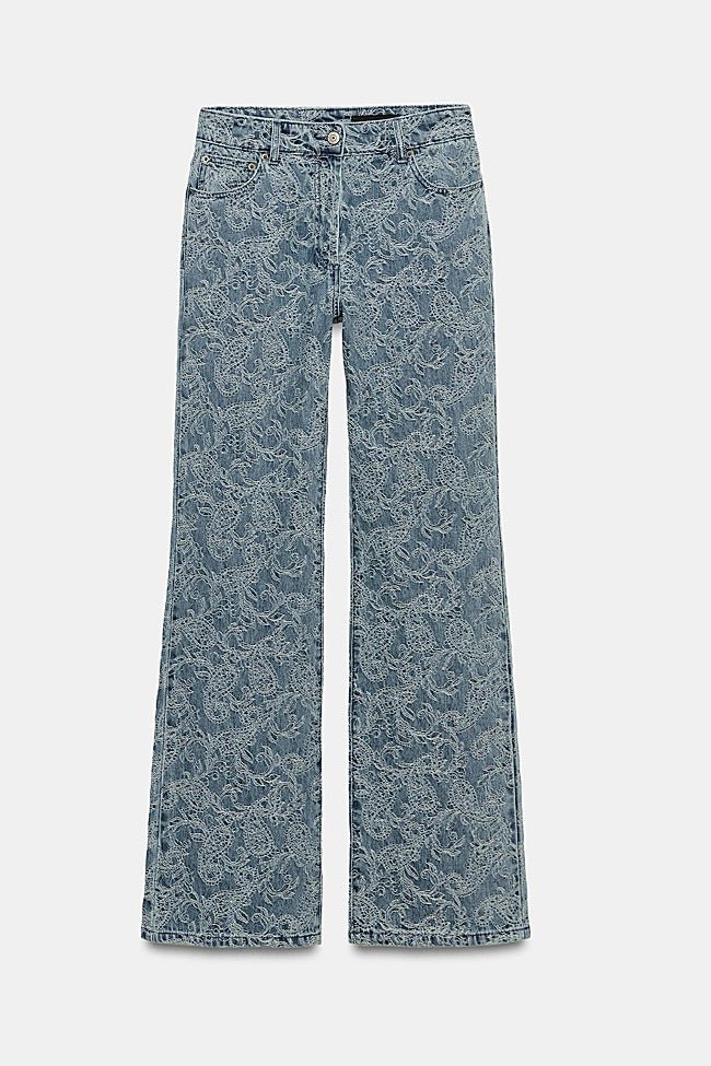 Pantalones estampados de Zara (49,95 euros)