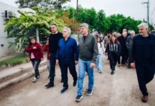 Comenzaron las obras de pavimentación en Villa Rivadavia Anexo: Passerini y Llaryora recorrieron la zona sur de la ciudad