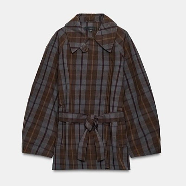 Chaqueta con estampado de cuadros de Zara (69,99 euros)