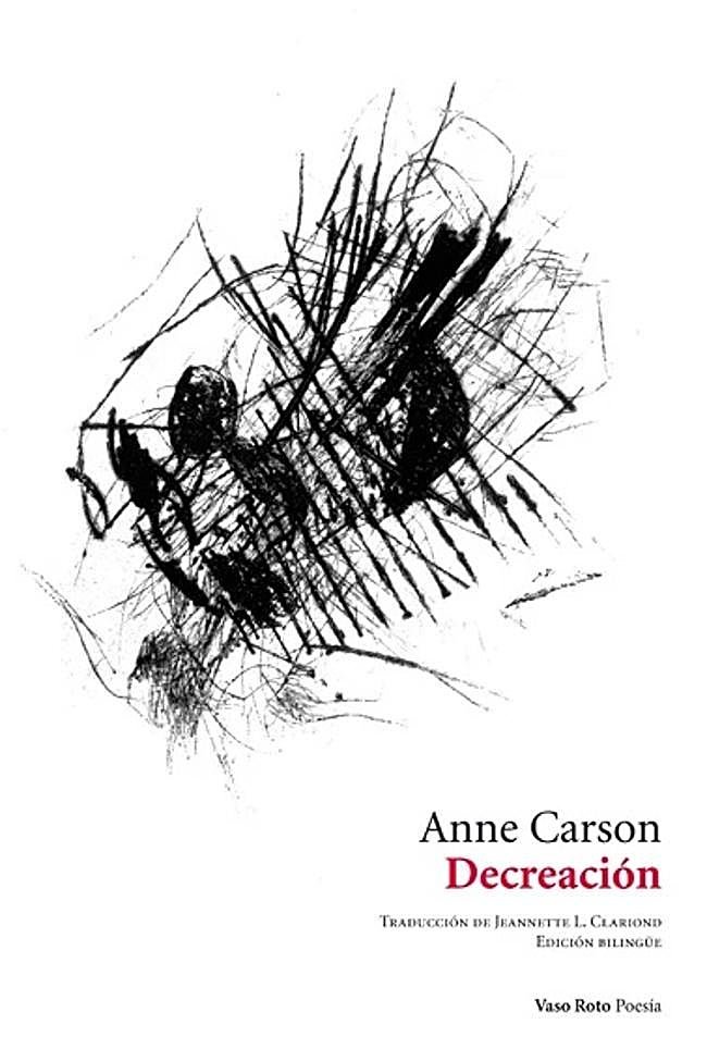Portada de Decreación, de Anne Carson