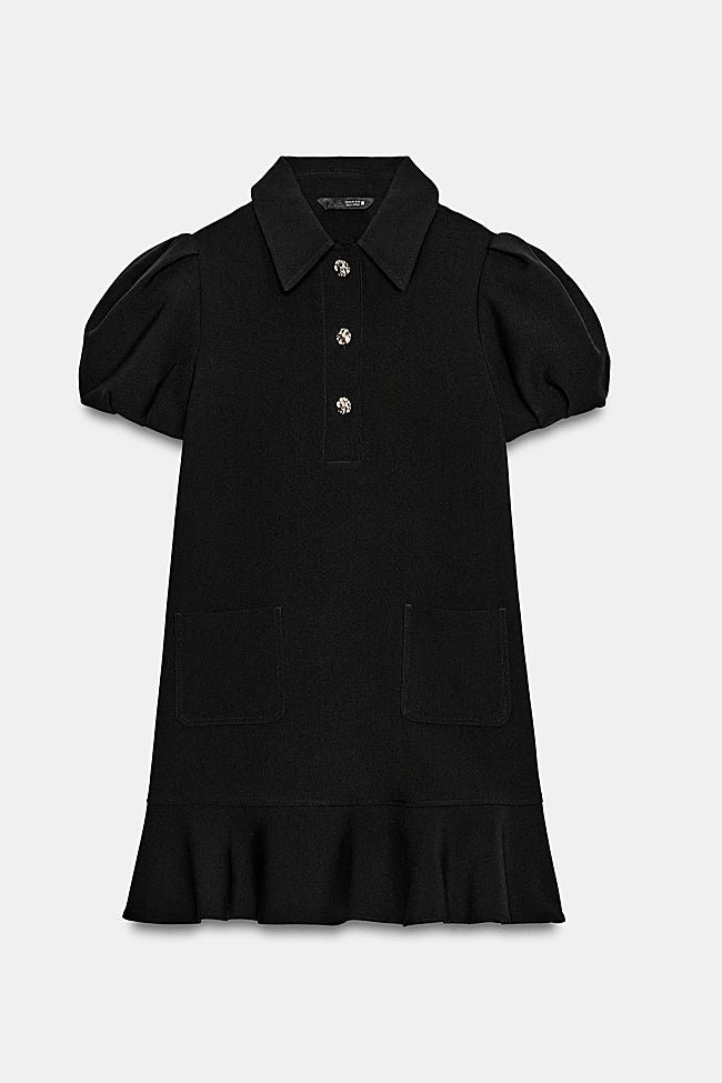 Vestido negro de Zara (35,99 euros):