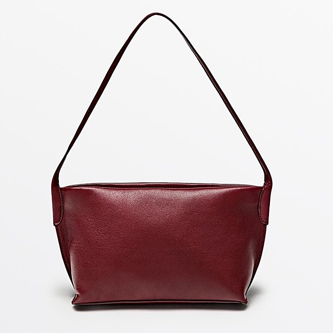Bolso burdeos de Massimo Dutti (99,99 euros)